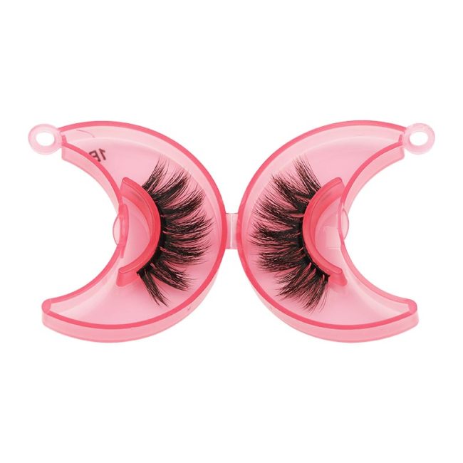 Wholesale Moon Design Black Cotton 25Mm Full Strip Lashes 5D Eyelashes