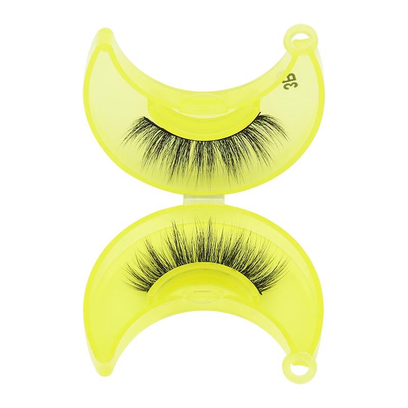Wholesale Moon Design Black Cotton 25Mm Full Strip Lashes 5D Eyelashes