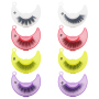 Wholesale Moon Design Black Cotton 25Mm Full Strip Lashes 5D Eyelashes