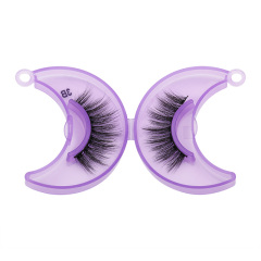 Wholesale Moon Design Black Cotton 25Mm Full Strip Lashes 5D Eyelashes