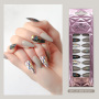 Wholesale False Nails 24 Pcs Long Stiletto Shape Design False Nails With Glue Stickers Full Cover Press On Nails