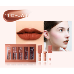 Cheap Lady's Lips Beauty Makeup Waterproof 5 Colors Pigment Custom Lip Gloss Set
