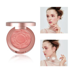 6 Colors Customized Blusher Powder Rouge Makeup Vegan Glitter Private Label Makeup Blush
