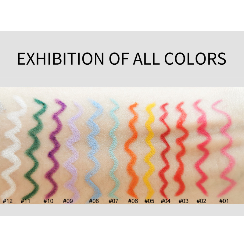 Hot selling  long lasting waterproof rotatable color eyeliner Gel