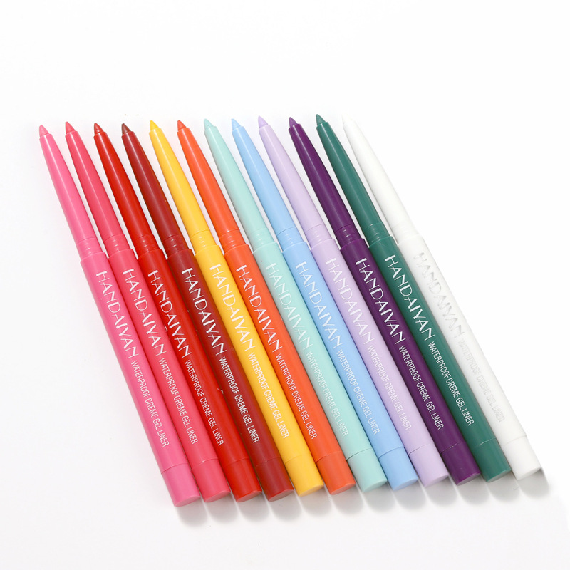 Hot selling  long lasting waterproof rotatable color eyeliner Gel