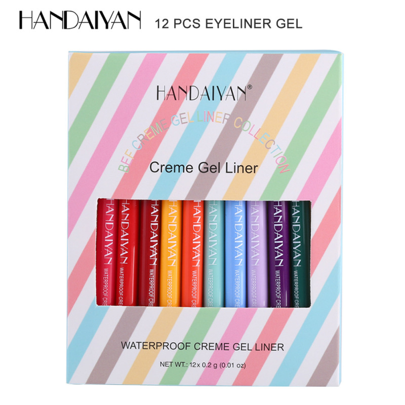 Hot selling  long lasting waterproof rotatable color eyeliner Gel