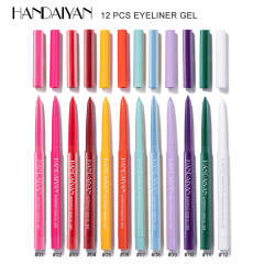 Hot selling  long lasting waterproof rotatable color eyeliner Gel