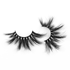 Custom Wholesale Black Cotton Band Natural Mink Eyelashes