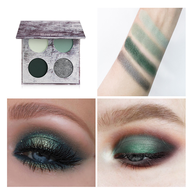 Lady'S Beauty Waterproof Private Label pigmented eye shadow glitter Makeup Eyeshadow Palette