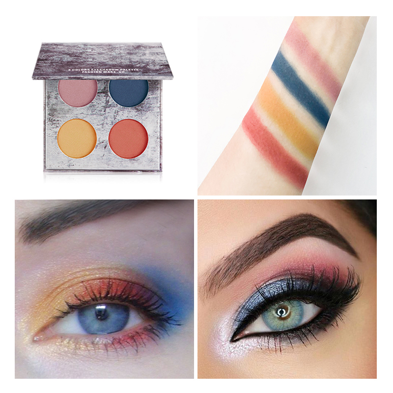 Lady'S Beauty Waterproof Private Label pigmented eye shadow glitter Makeup Eyeshadow Palette