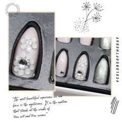 Salon Supplies Private Label Press On Nails Tips False Nails With Glue Artificial Nail