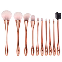 Wholesale Custom Vegan 10 Pcs Makeup Brush Set