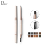 10 Colors 2 In 1 Custom Label Double Head Eyebrow Brush Makeup Brow Pen Waterproof Eyebrow