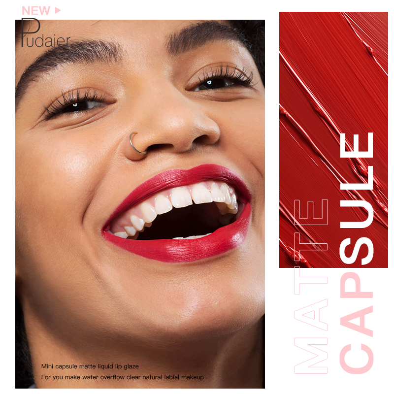 Long-Lasting 18-Color Velvet Misty Soft Mini Capsule Matte Lip Glaze