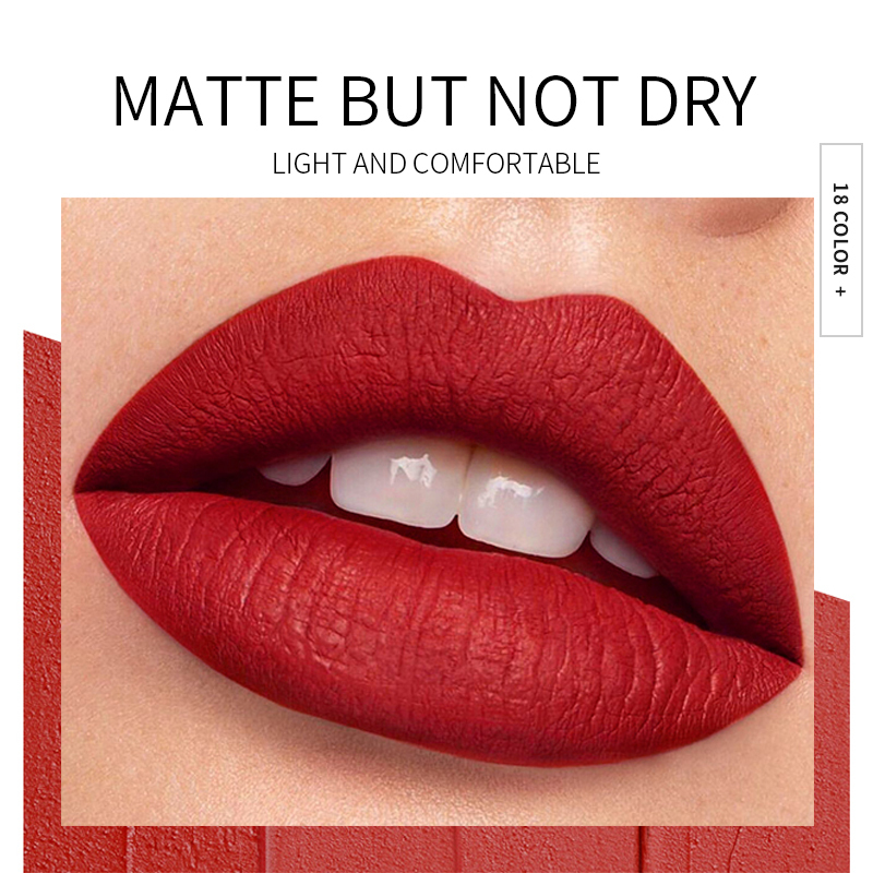 Long-Lasting 18-Color Velvet Misty Soft Mini Capsule Matte Lip Glaze