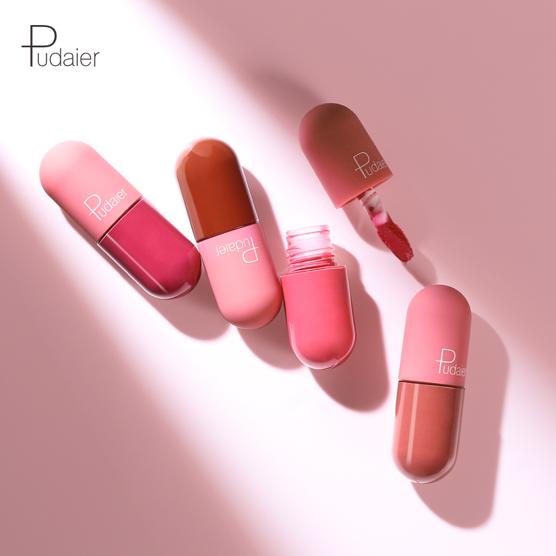 Long-Lasting 18-Color Velvet Misty Soft Mini Capsule Matte Lip Glaze