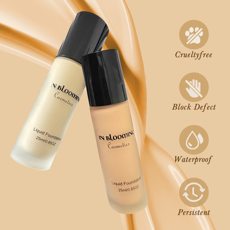 Custom Private Label Long Lasting Waterproof Concealer Beauty Matte Moisturizing Makeup Liquid Foundation