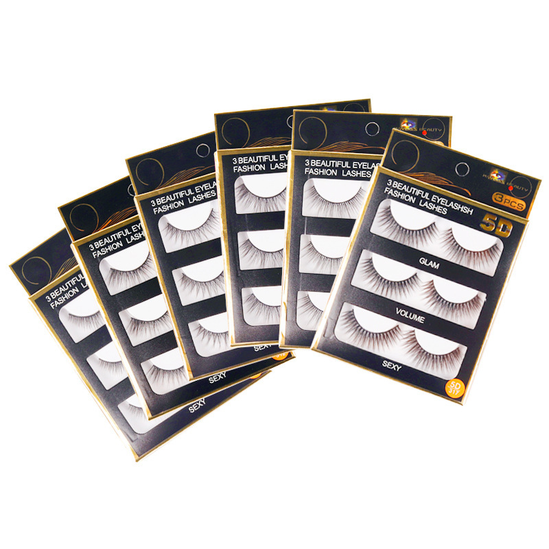 3D Full Strip Lashes Faux Mink Lash Box Wholesale Natural False Eyelashes