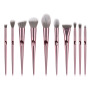 wholesale custom synthetic hair luxury 10 pcs Rose Gold Cosmetic Professional makeup brushes set
