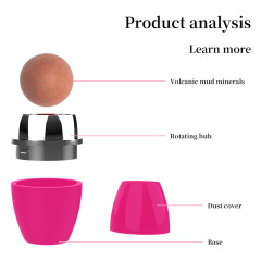 Portable Volcanic mud Oil Absorb Roller Facial Oil Absorbing Volcanic Rock Facial Roller