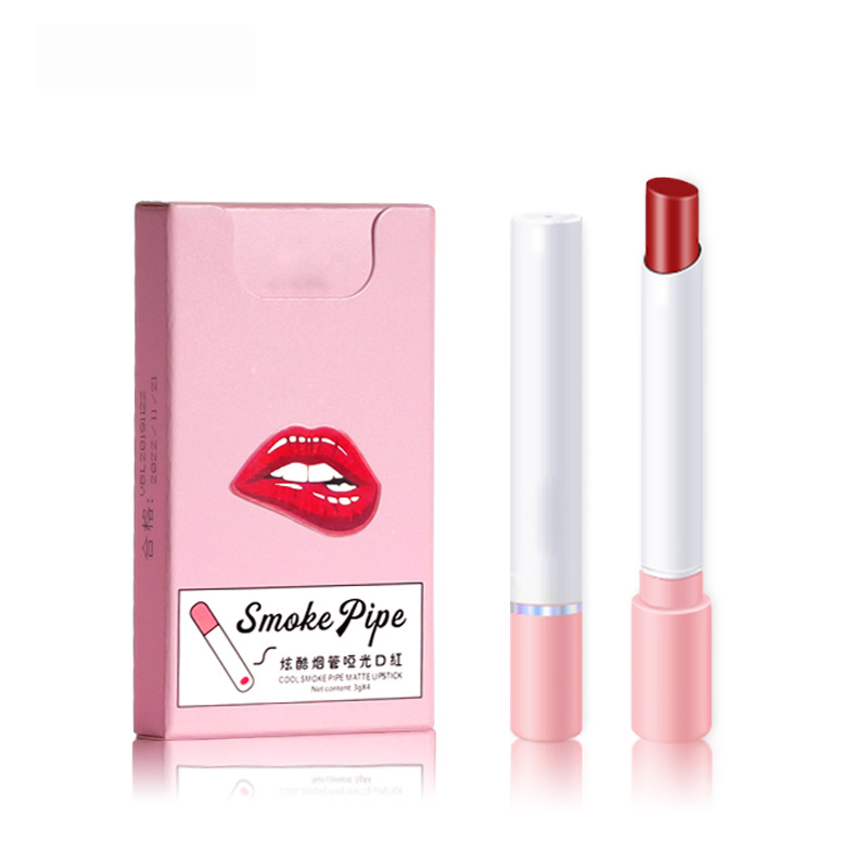China Supplier Fashion Make up 4 Colors Lipstick Set Waterproof Matte Cigarette Lipstick