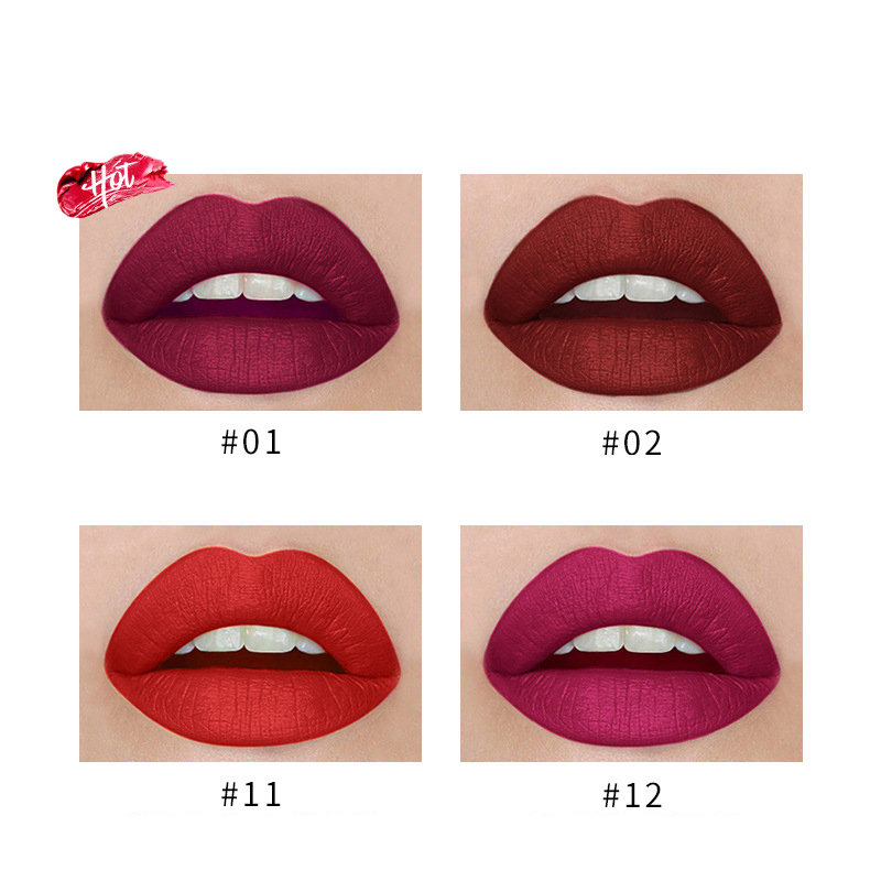 China Supplier Fashion Make up 4 Colors Lipstick Set Waterproof Matte Cigarette Lipstick