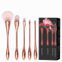 Custom Logo Personalized Brush Handle Material Plastic Unique Makeup Brush Set