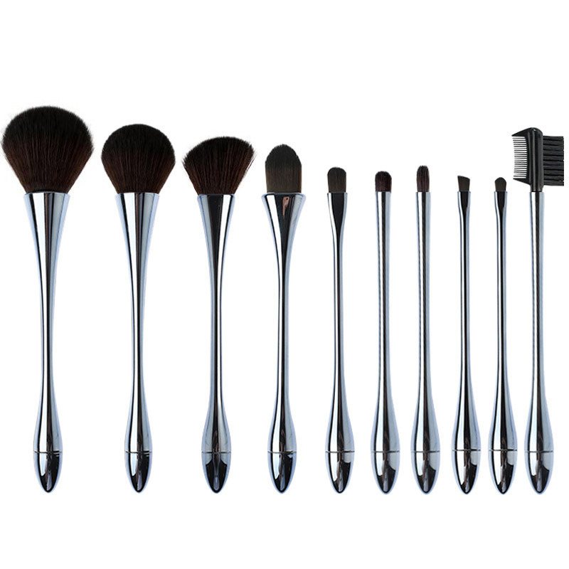 Custom Logo Personalized Brush Handle Material Plastic Unique Makeup Brush Set