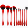Custom Logo Personalized Brush Handle Material Plastic Unique Makeup Brush Set