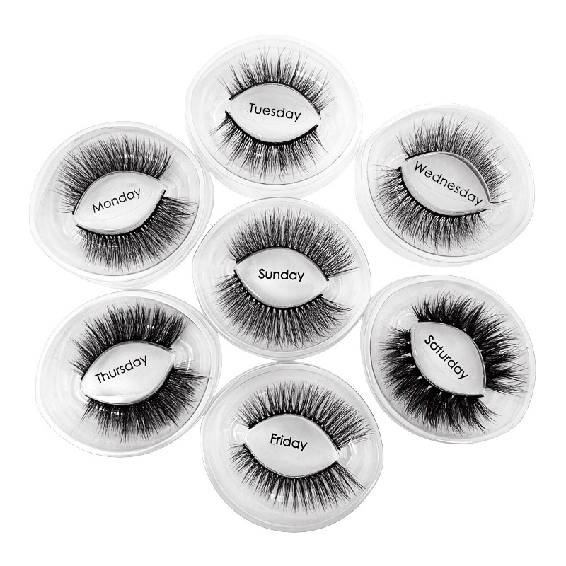 Black Cotton Band Private Label Mink Fur Fake Eyelashes