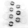 Black Cotton Band Private Label Mink Fur Fake Eyelashes
