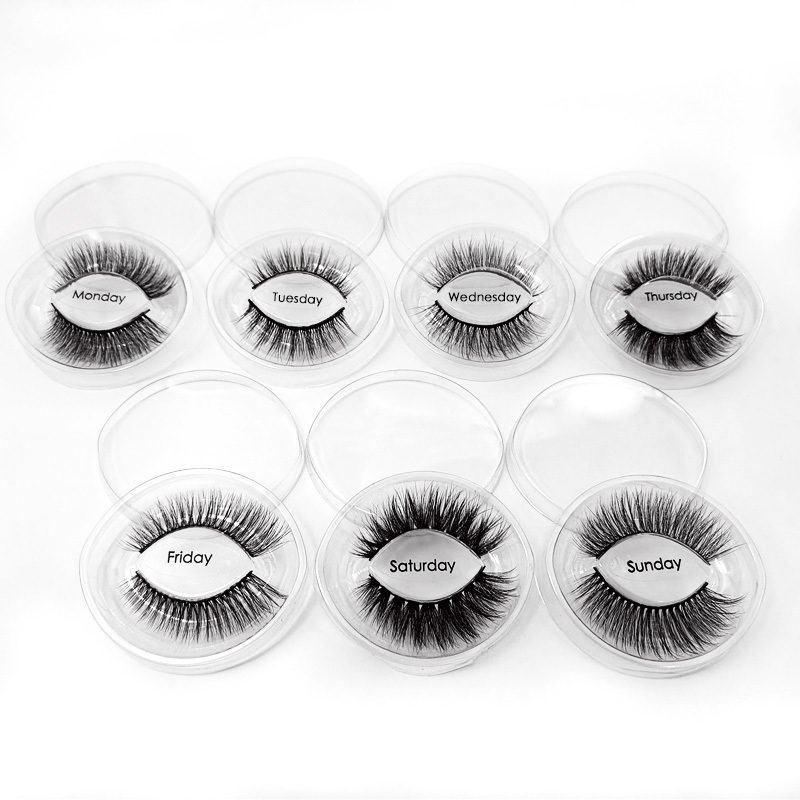 Black Cotton Band Private Label Mink Fur Fake Eyelashes