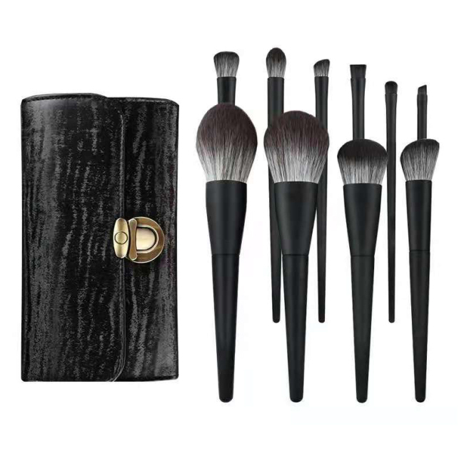 High Quality Professional Horse Hair Face Makeup Brush Set Private Label