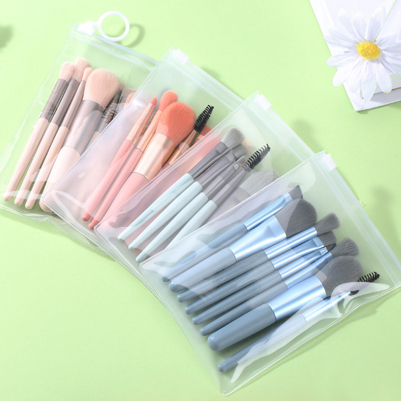 Cheap travel size pink cosmetic women makeup brush set  mini makeup brush set
