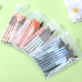 Cheap travel size pink cosmetic women makeup brush set  mini makeup brush set