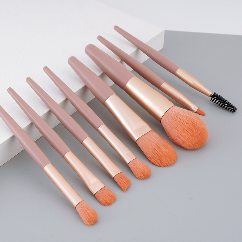 Cheap travel size pink cosmetic women makeup brush set  mini makeup brush set
