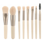 Cheap travel size pink cosmetic women makeup brush set  mini makeup brush set