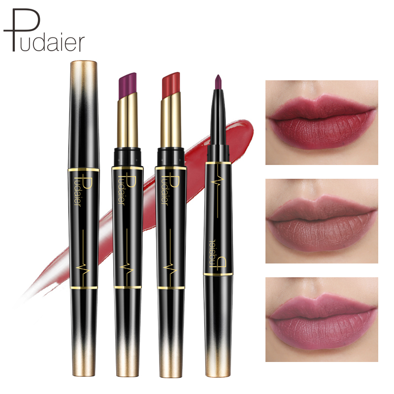 Double Use Moist Color Natural Ingredients Nutritious Lip Stick Lip Pencil