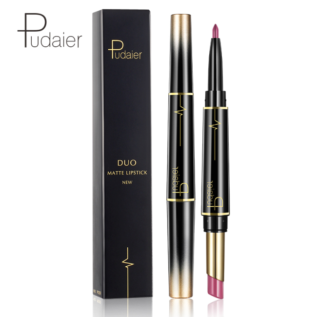 Double Use Moist Color Natural Ingredients Nutritious Lip Stick Lip Pencil