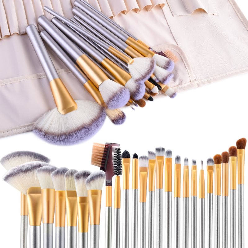 Professional High Quality Gold 24 Brush Makeup Brush Private Label Makeup Brush Set