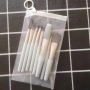 8 pieces Custom min makeup brush set pink natural makeup brushes set