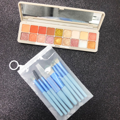 8 pieces Custom min makeup brush set pink natural makeup brushes set