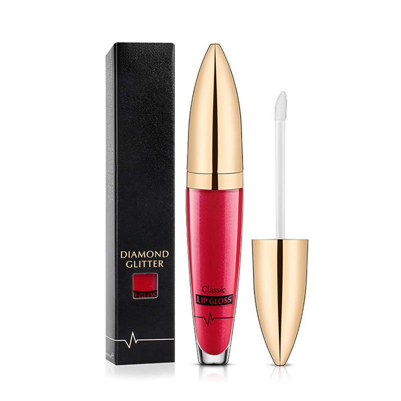 High Quality Non-Stick Cup Pretty Velvet Private Label Custom Glitter Lip Gloss