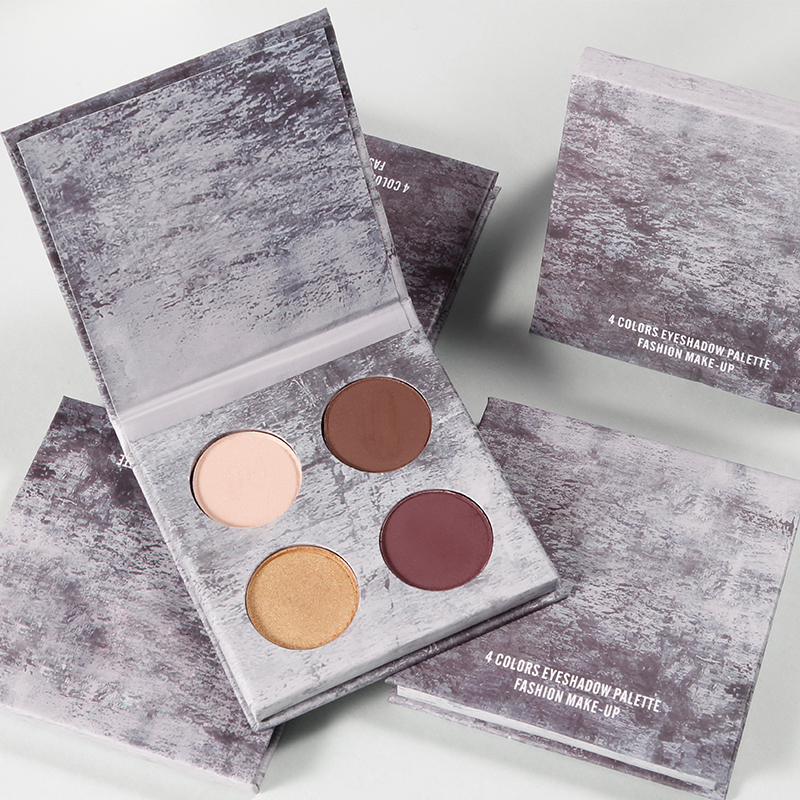 Four Color Cosmetics Waterproof Custom Private Label Eyeshadow Palette