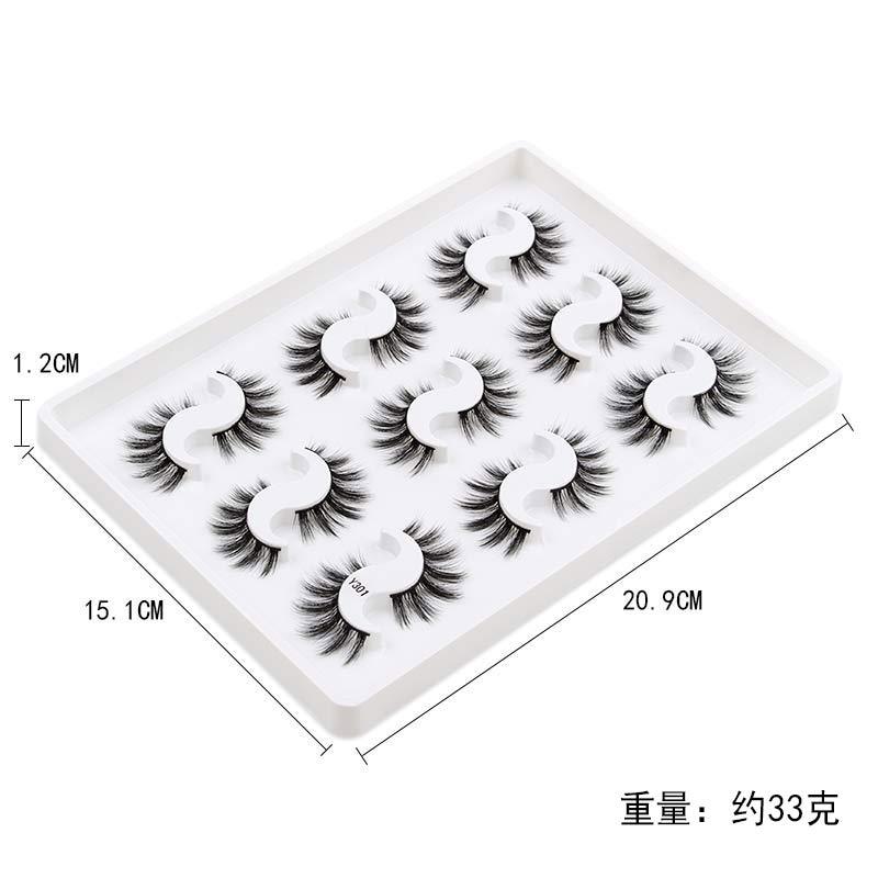 Wholesale 9 pairs lash set cheap false eyelash full striped lashes