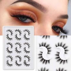 Wholesale 9 pairs lash set cheap false eyelash full striped lashes