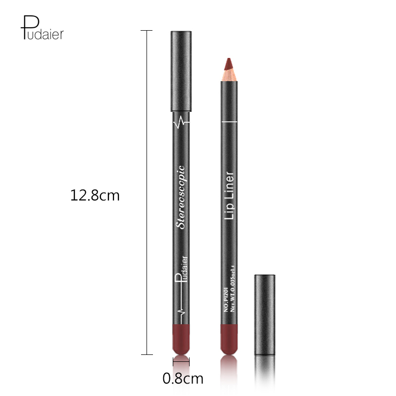 12 colors Wholesale customized Waterproof Makeup Private Label Lipliner Pencil