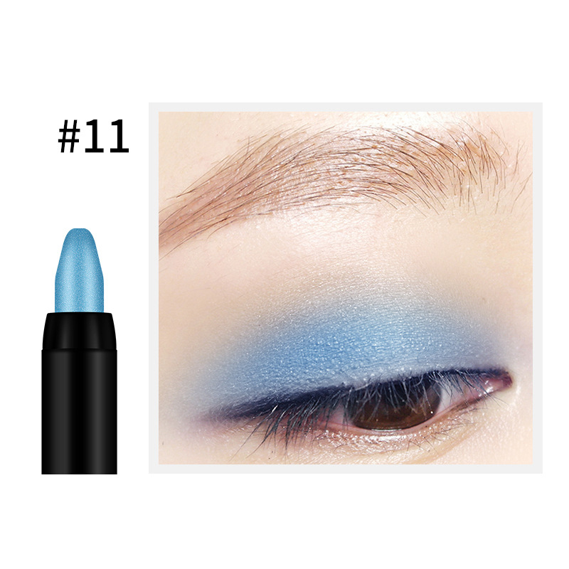 16Colors Glitter Long Lasting Waterproof Highlight Colorful Makeup Eyeshadow Pencil