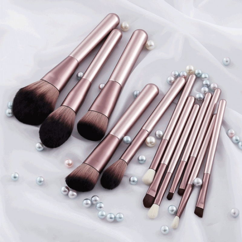 Cheap professional 14 pcs Custom High Quality Face Makeup Brush Set