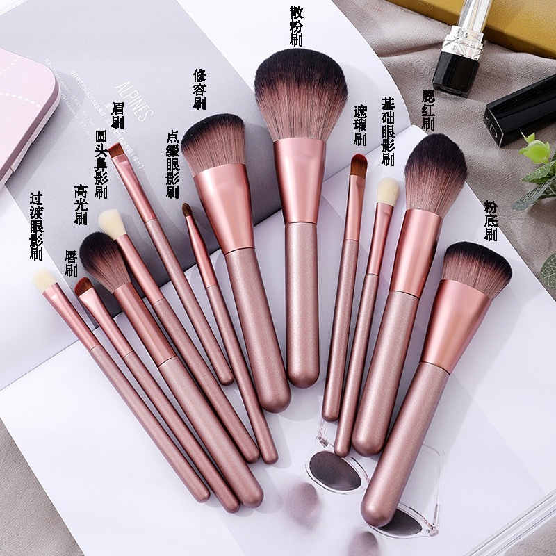 Cheap professional 14 pcs Custom High Quality Face Makeup Brush Set